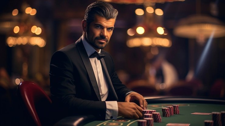 Live dealer studio with multiple camera angles showing blackjack and baccarat tables
